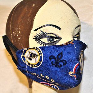 Handmade St. Louis Blues Face Mask